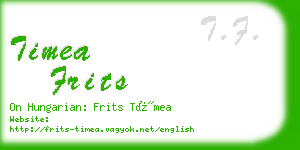 timea frits business card